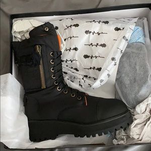 Combat flight boots by Poster Grl